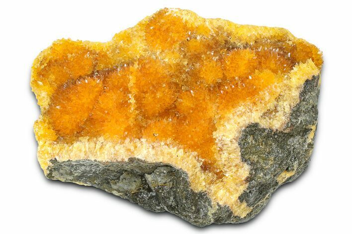 Intense Orange Calcite Crystal Cluster - Poland #374686